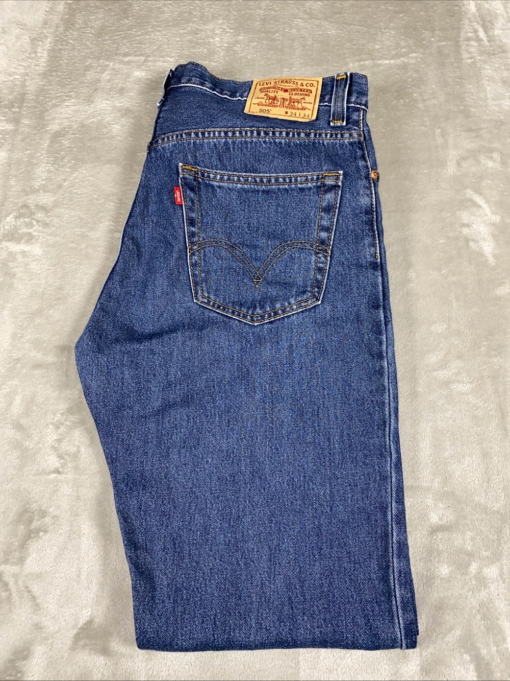 Levi's 505 Regular Fit‎ Jeans Mens Blue 34x34 Straight Leg Classic Denim 2009